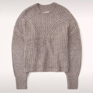 Abercrombie & Fitch Gray Crew Neck Sweater